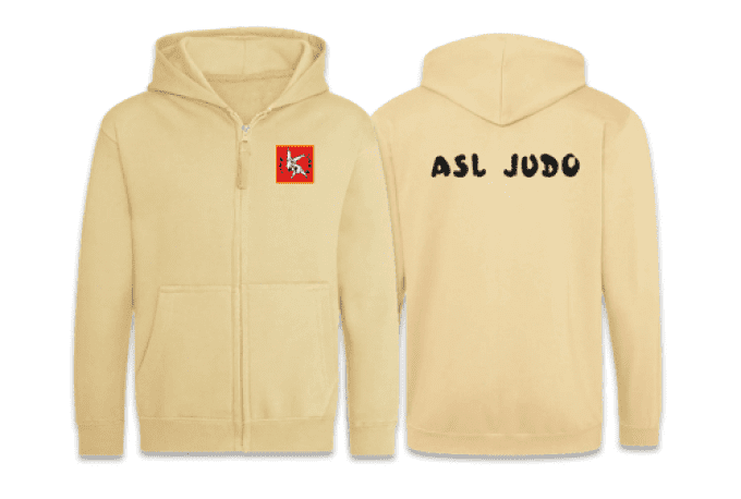 Sweat à capuche zippé // Judo Lamotte // ENFANT  // Desert Sand 