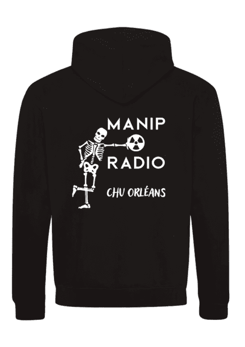 Sweat à capuche zippé bicolore // du S au 2XL //  UNISEXE   // MANIP RADIO
