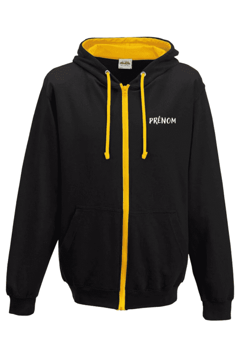 Sweat à capuche zippé bicolore // du S au 2XL //  UNISEXE   // MANIP RADIO