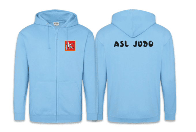 Sweat à capuche zippé // Judo Lamotte // Adulte // Hawaiian blue